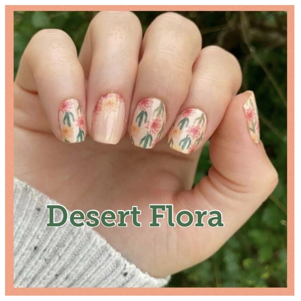 Color Street Desert Flora nail polish strips / cactus print